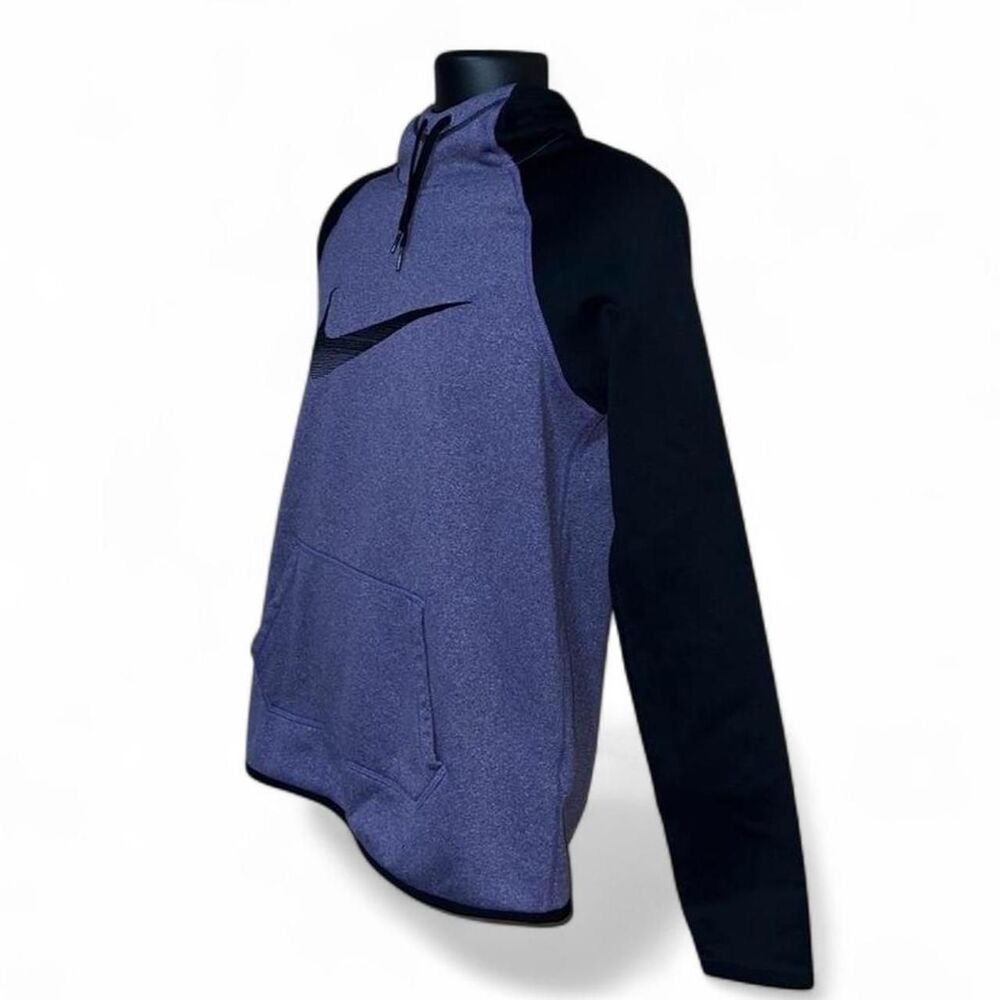 Nike Women's Neck Hoodie | Purple and Black Sweatshirt - Large - Picture 4 of 6